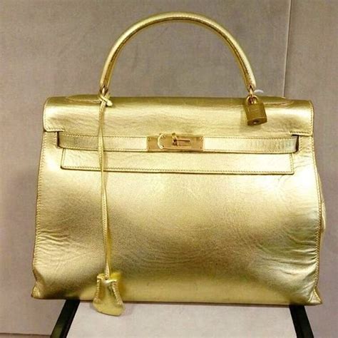 hermes metallic bag